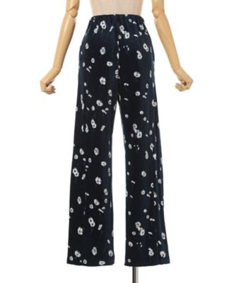 Velour Jersey Floral Trousers