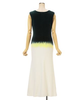 Gradation Shibori Dyed Dress 6F