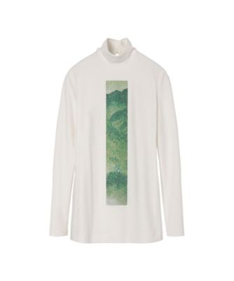 Landscape Graphic Sheer Knitted