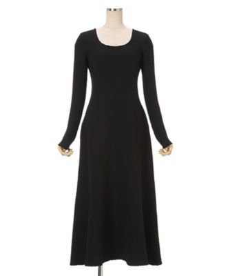 Shirring Jersey Jacquard Long