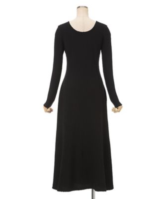 Shirring Jersey Jacquard Long