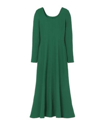 Shirring Jersey Jacquard Long
