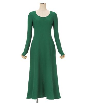 Shirring Jersey Jacquard Long