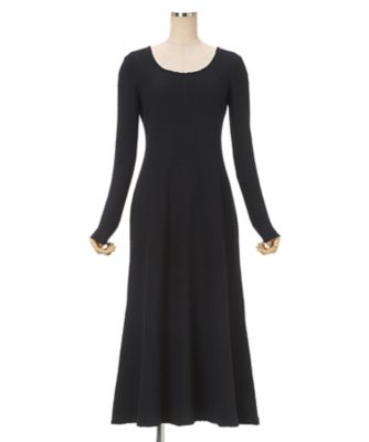 Shirring Jersey Jacquard Long