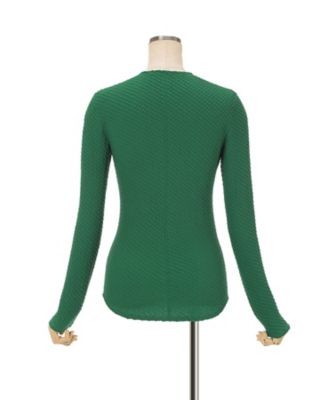 Shirring Jersey Jacquard Long