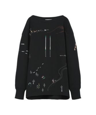 Landscape Embroidery Sweatshirt 6F
