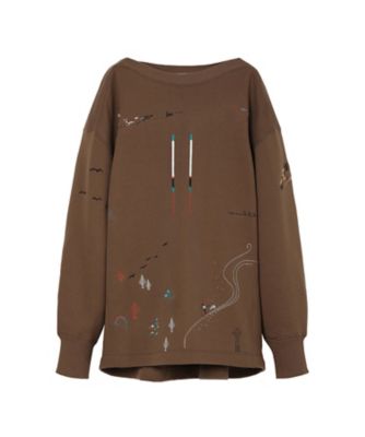 Landscape Embroidery Sweatshirt 6F