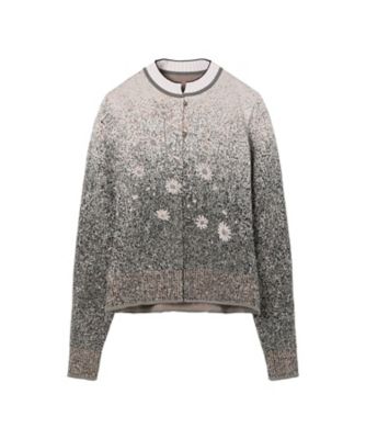 Floral Jacquard Graphic Knit Top
