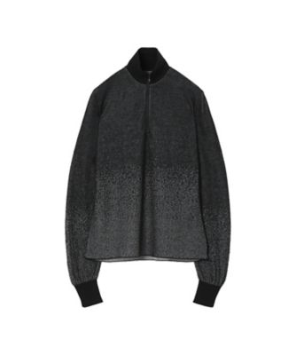 Half Zip Gradation Knit Top 6F