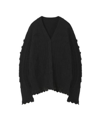 Wool Cable Knit Cardigan 6F／MM26FWー