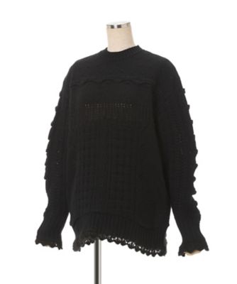 Wool Cable Knit Top 6F／MM26FWーKN095