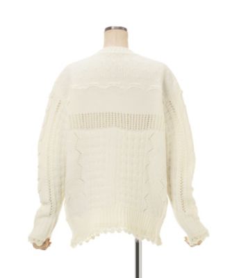 Wool Cable Knit Top 6F／MM26FWーKN095