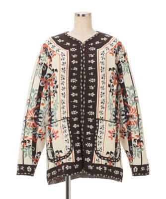 Floral Arabesque Knit Jacket 6F