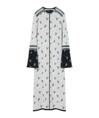 Floral Jacquard Knit Dress 6F