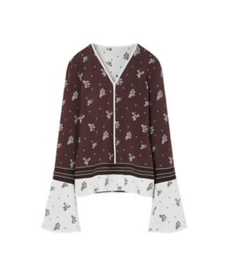 Floral Jacquard Knit Cardigan 6F