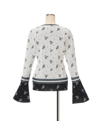 Floral Jacquard Knit Cardigan 6F