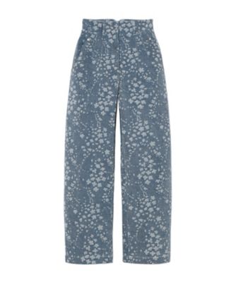 MM6 マーブル柄コットンパンツ Floral Jacquard Denim Trousers 6F