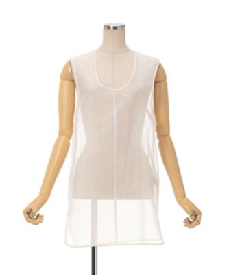 Floral Jacquard Sheer Sleeveless
