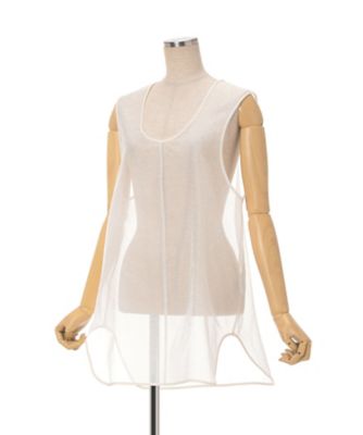 Floral Jacquard Sheer Sleeveless