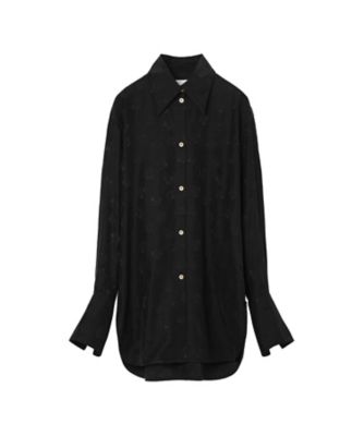 Floral Jacquard Oversized Shirt 6F