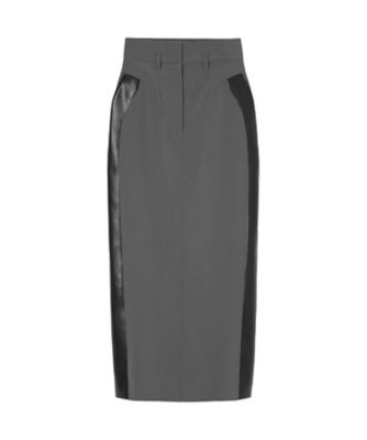 ★マックスマーラ　23区　セットアップ　異素材　ツウィードプリーツ❤︎シルク混　M Wool Triacetate Lined Skirt 6F