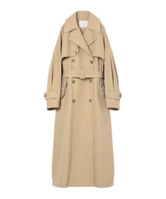 Cording Embroidery Detailed Trench