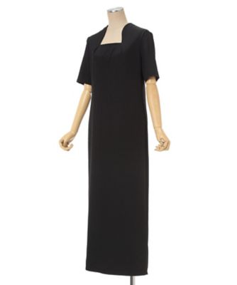 Floral Jacquard Square Neck Dress