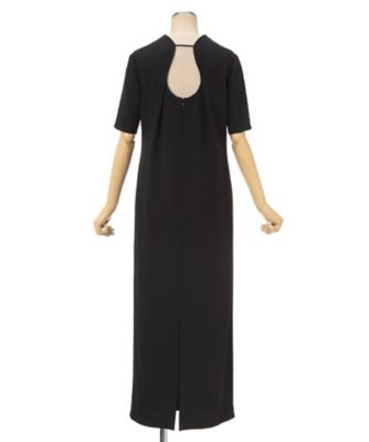 Floral Jacquard Square Neck Dress