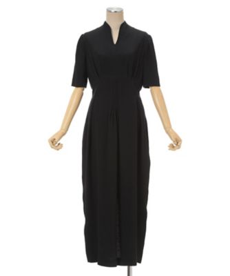 Puffed Floral Jacquard Dress 6S