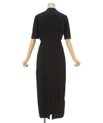 Puffed Floral Jacquard Dress 6S