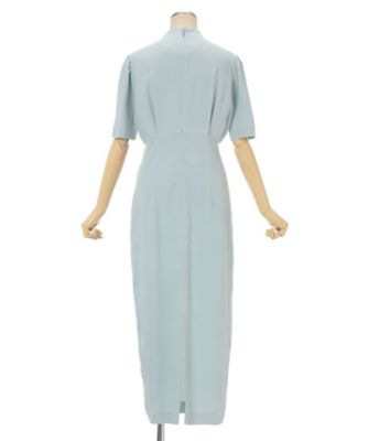 Puffed Floral Jacquard Dress 6S