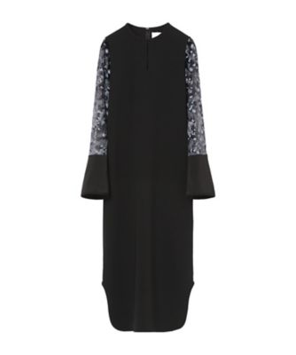 mame kurogouchi Kids Dress black 120サイズ Tulle Lace Sleeve Classic Dress 6F