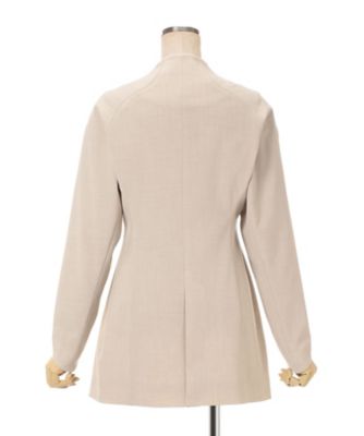 Collarless Raglan Sleeve Jacket 6S