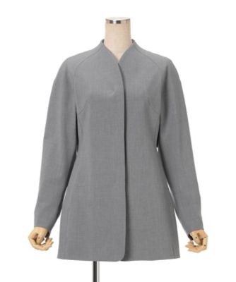 Collarless Raglan Sleeve Jacket 6S