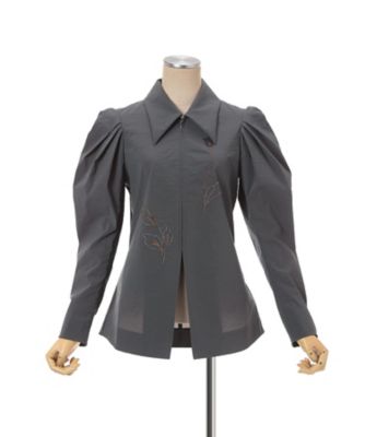 Stretch Beaded Detail Tuck Jacket