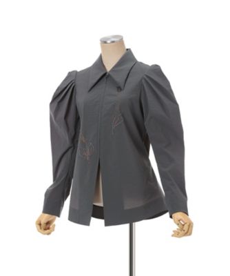 Stretch Beaded Detail Tuck Jacket
