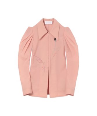 Stretch Beaded Detail Tuck Jacket