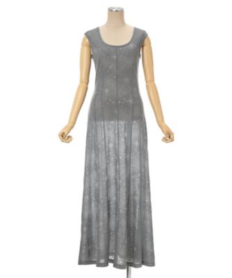 マメクロゴウチ Starry Jersey Sheer Dress black Starry Jersey Sheer Dress - black - Mame Kurogouchi