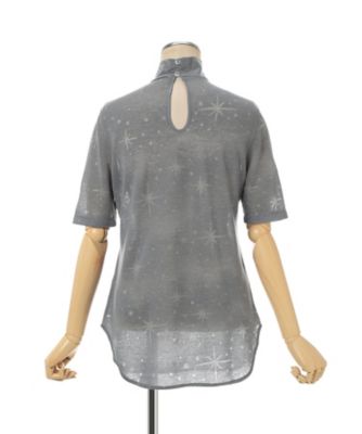 Starry Jersey Short Sleeve Sheer