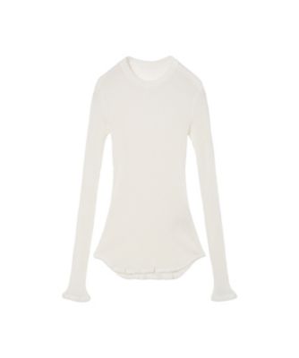マカロフ Mercerized Cotton Rib Jersey Top 6S