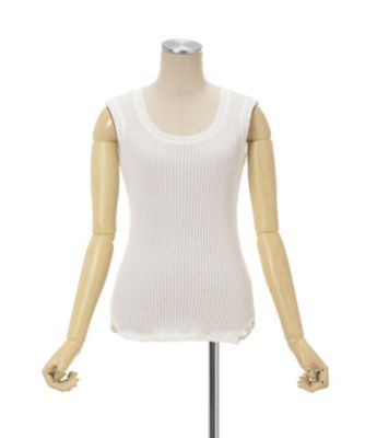 マメ クロゴウチ Cotton Jersey Sleeveless Top Cotton Jersey Sleeveless Top | Mame