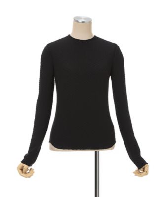 トップス Mame Kurogouchi Shirring Jersey Jacquard Mame Kurogouchi Shirring Jersey Jacquard High Neck Top - Altamira トップス