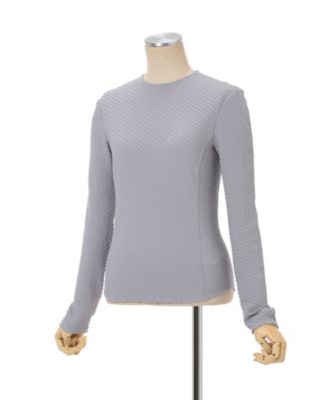 Shirring Jersey Jacquard Long