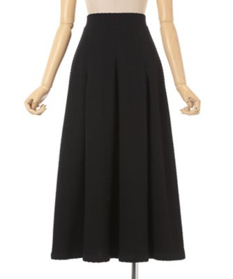 Shirring Jersey Jacquard Flare