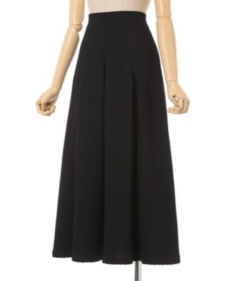 Shirring Jersey Jacquard Flare