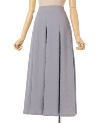 Shirring Jersey Jacquard Flare