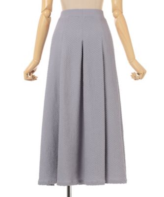 Shirring Jersey Jacquard Flare