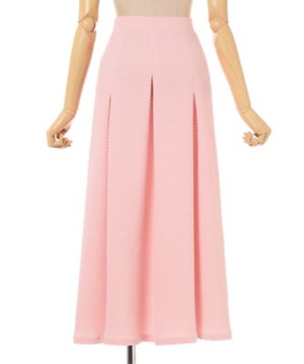 Shirring Jersey Jacquard Flare