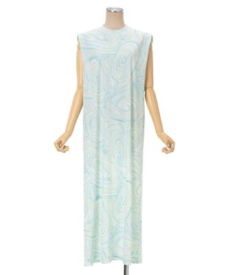 Marble Print Jersey Dress 6S／MM26SS