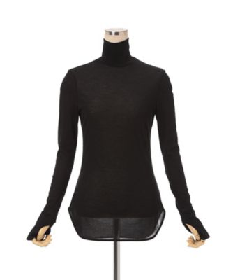 Cotton Jersey High Neck Top 6S